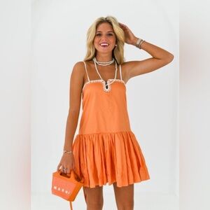 FancydBoutique Orange Mini Dress